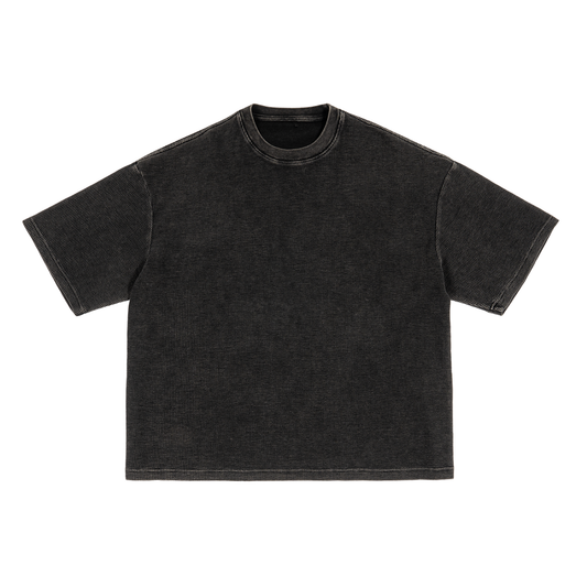 Textured Waffle Washed Boxy T-Shirt