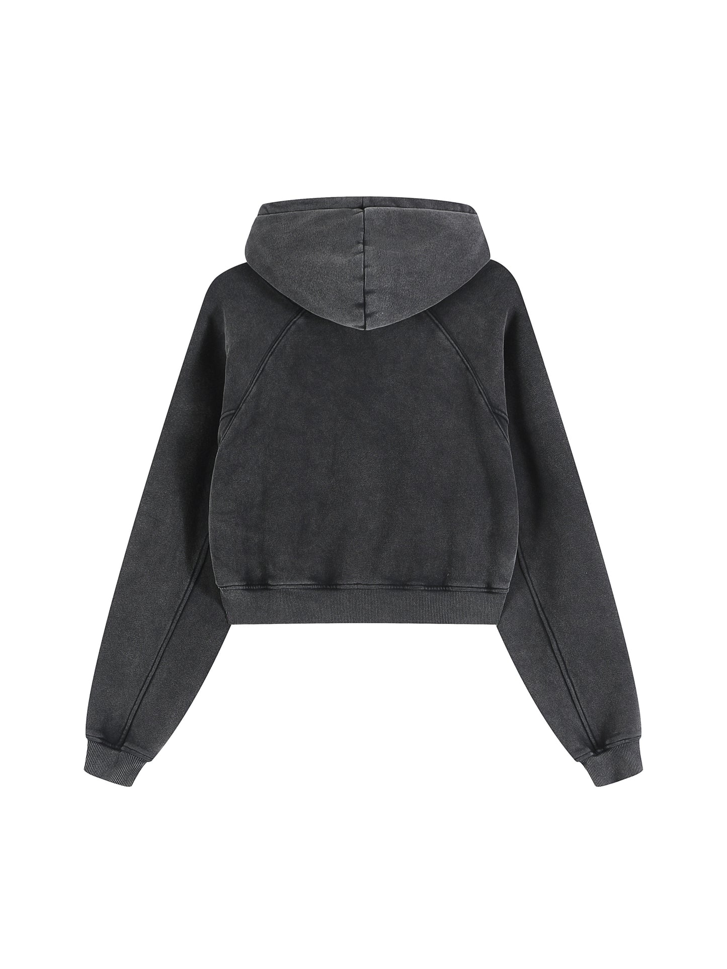 Snow Washed Cropped Hoodie