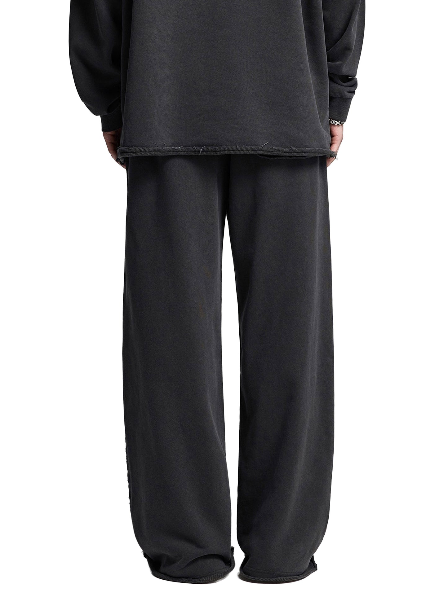 Snow Washed Raw Edge Sweatpants